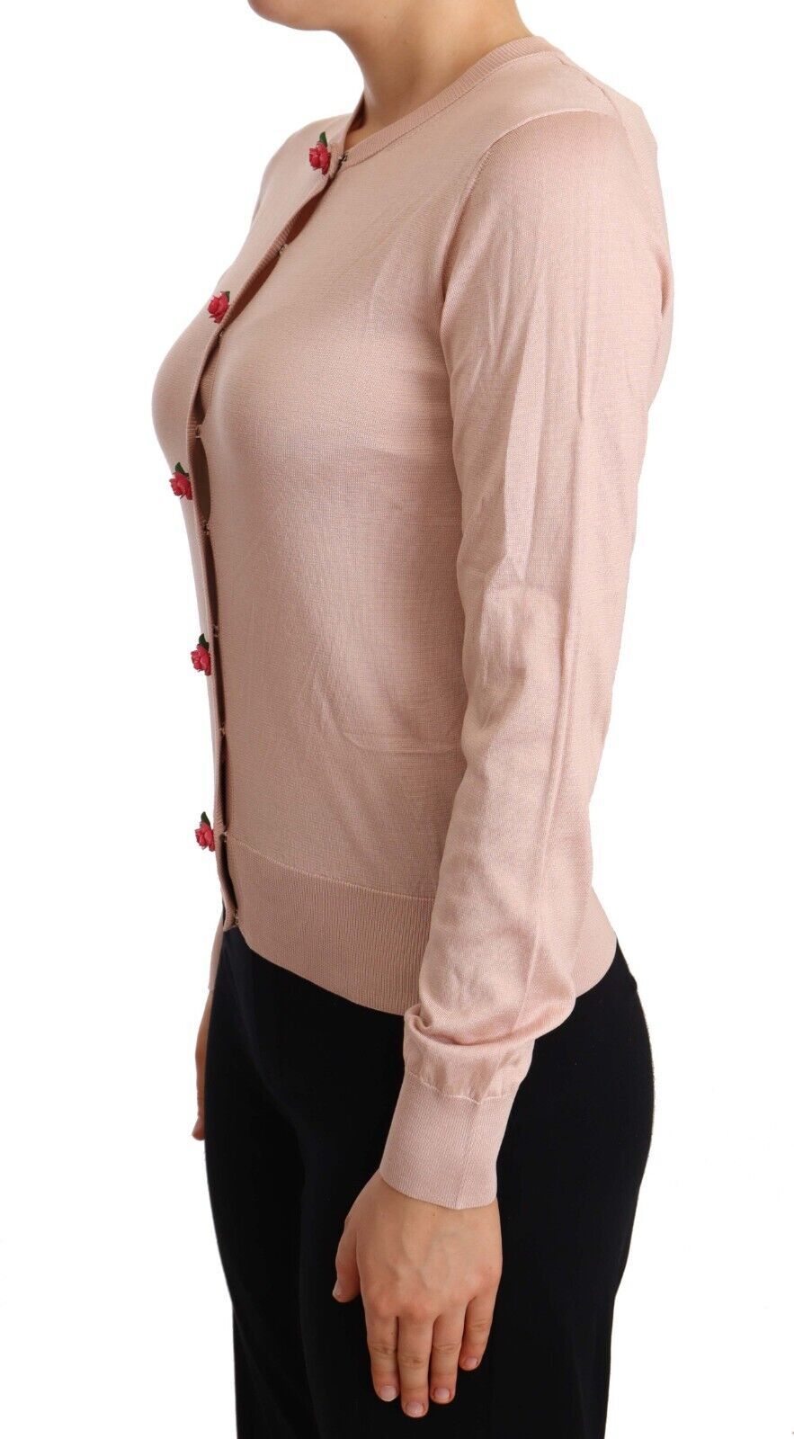 Dolce & Gabbana Elegant Silk Pink Cardigan