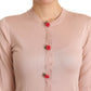 Dolce & Gabbana Elegant Silk Pink Cardigan