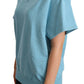 Dolce & Gabbana Elegant Blue Crew Neck Cotton Top