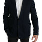 Dolce & Gabbana Elegant Slim Fit Dark Blue Men's Blazer