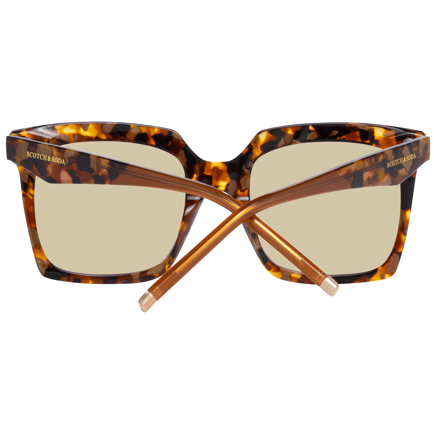 Scotch & Soda Elegant Brown Square Sunglasses for Women