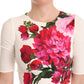 Dolce & Gabbana Elegant Floral Midi Bodycon Dress