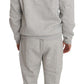 Billionaire Italian Couture Elegant Gray Italian Cotton Sweatsuit