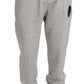 Billionaire Italian Couture Elegant Gray Italian Cotton Sweatsuit