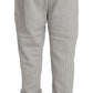 Billionaire Italian Couture Elegant Gray Italian Cotton Sweatsuit