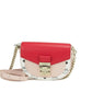 MCM Patricia Mini Firefly Red Visetos Leather Crossbody Belt Handbag Bag Purse