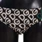 Dolce & Gabbana Chic Black & White DG Logo Print Bottoms