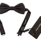 Dolce & Gabbana Elegant Black Silk Bow Tie with Unique Metal Clasp