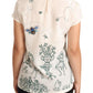 Dolce & Gabbana Elegant Silk Botanical Garden Fountain Tee