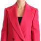 Dolce & Gabbana Elegant Pink Wool-Cashmere Coat