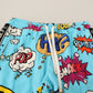 Dolce & Gabbana Chic Cartoon Print Knitted Jogger Pants