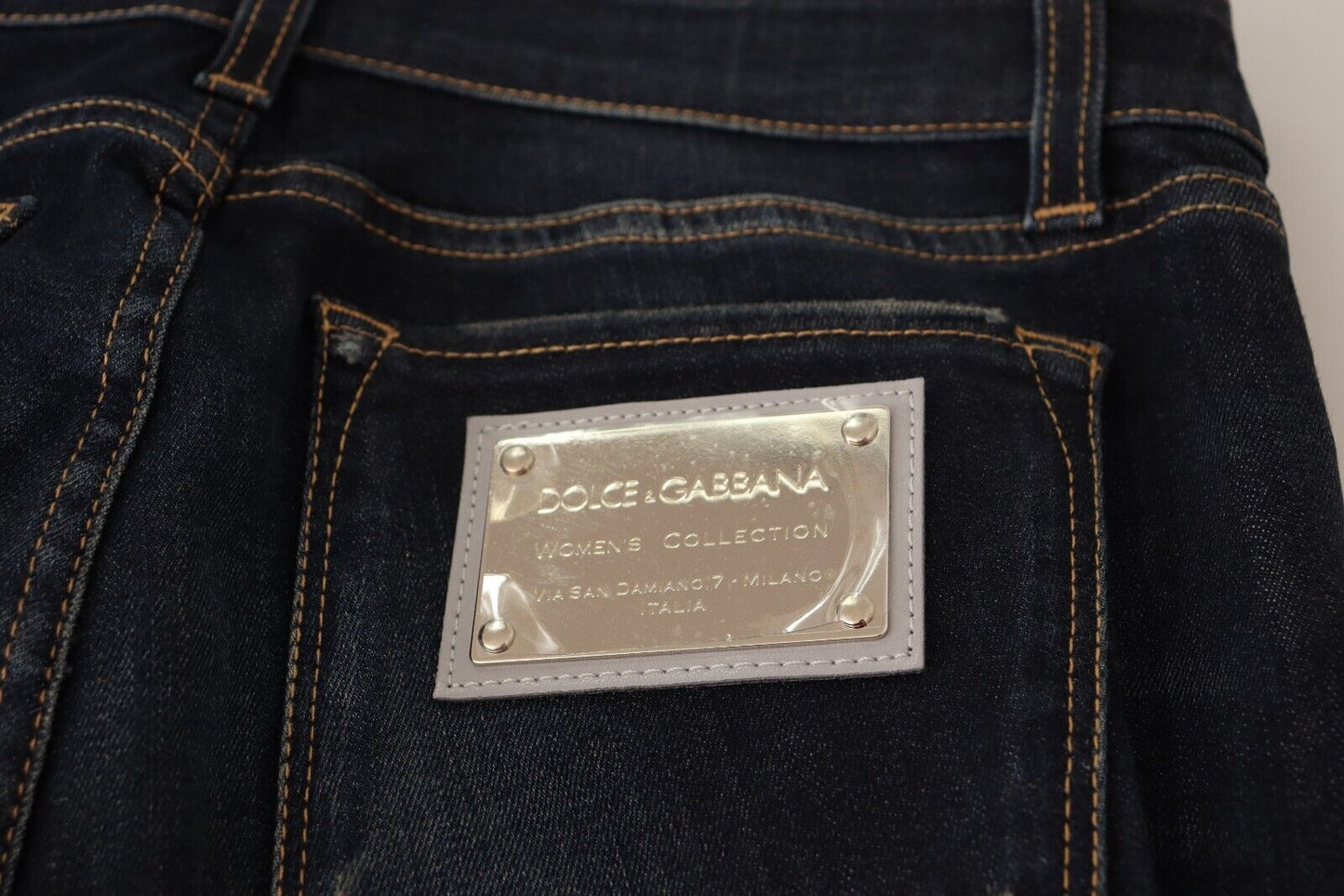 Dolce & Gabbana Chic Blue Slim Skinny Jeans