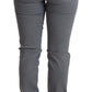 Ermanno Scervino Sleek Gray Low Waist Skinny Jeans