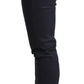 Ermanno Scervino Chic Dark Blue Low Waist Skinny Jeans