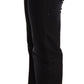 Ermanno Scervino Chic Black Washed Straight Cut Jeans