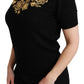 Dolce & Gabbana Elegant Black Cashmere Sweater Top