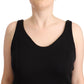 Ermanno Scervino Chic Sleeveless Designer Tank Top in Black