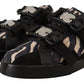 Dolce & Gabbana Zebra Suede Low Top Fashion Sneakers