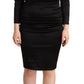 Roberto Cavalli Elegant Black Sweetheart Sheath Dress