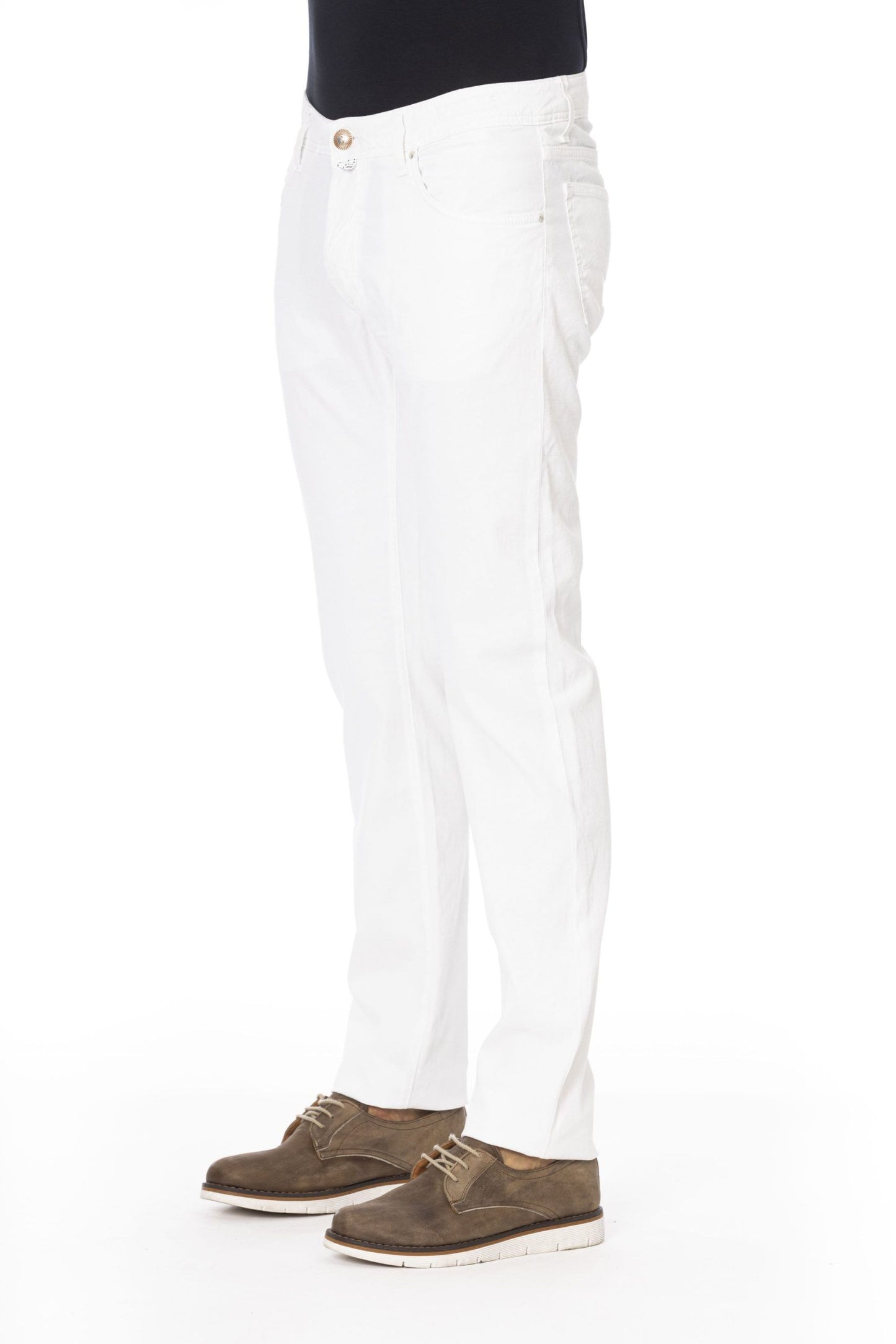 Jacob Cohen White Cotton Men Jean