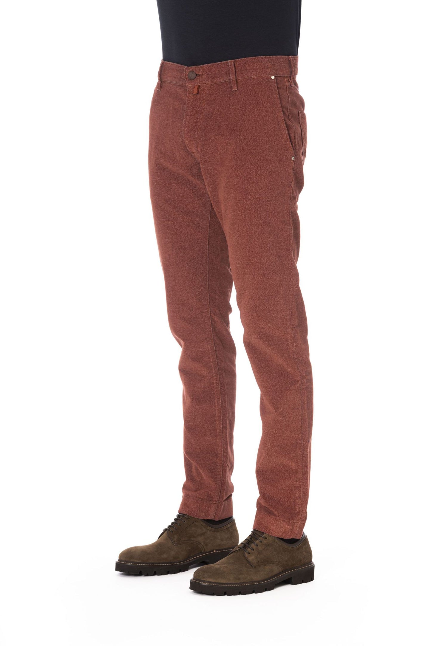 Jacob Cohen Burgundy Cotton Men Jeans