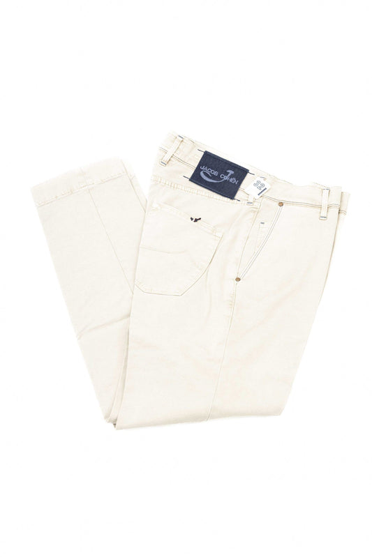 Jacob Cohen Elegant Silver Chino Model Trousers