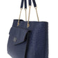 Kate Spade Elegant Ostrich Leather Handbag in Blue