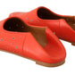 Chloé Elegant Orange Leather Flat Shoes