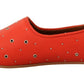 Chloé Elegant Orange Leather Flat Shoes