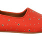 Chloé Elegant Orange Leather Flat Shoes