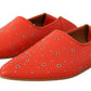 Chloé Elegant Orange Leather Flat Shoes