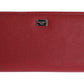 Dolce & Gabbana Elegant Red Leather Continental Wallet