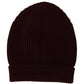 Dolce & Gabbana Elegant Cashmere Knit Beanie in Dark Red