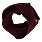 Dolce & Gabbana Elegant Cashmere Knit Scarf in Dark Red