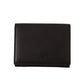 Dolce & Gabbana Elegant Black Leather Trifold Multi Kit