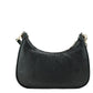 Michael Kors Cora Black Pebbled Leather Large Zip Pouchette Crossbody Handbag