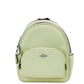 COACH Mini Court Pale Lime Pebbled Leather Shoulder Backpack Bag