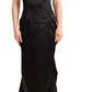 Dolce & Gabbana Elegant Black Strapless Mermaid Dress