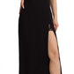 Dolce & Gabbana Elegant Black V-Neck Sheath Midi Dress