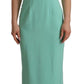 Dolce & Gabbana Mint Green Sheath Dress with Square Neck