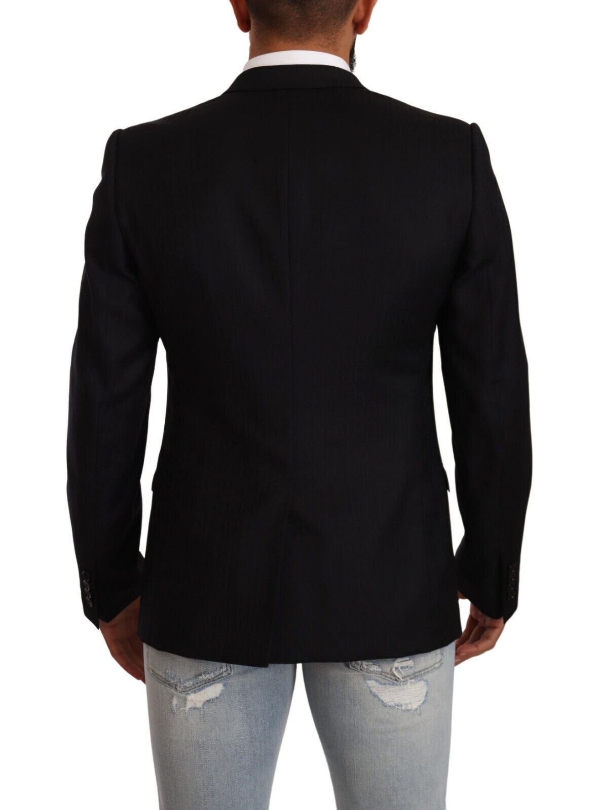 Dolce & Gabbana Exclusive Black Virgin Wool Blazer