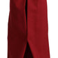 Dolce & Gabbana Elegant High Waist Wide Leg Pants in Red