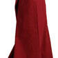 Dolce & Gabbana Elegant High Waist Wide Leg Pants in Red