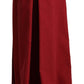 Dolce & Gabbana Elegant High Waist Wide Leg Pants in Red