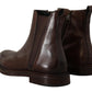 Dolce & Gabbana Elegant Brown Chelsea Formal Boots