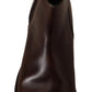 Dolce & Gabbana Elegant Brown Chelsea Formal Boots