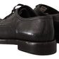 Dolce & Gabbana Elegant Black Leather Men's Dress Shoes