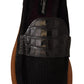 Dolce & Gabbana Elegant Black Alligator Leather Loafers