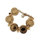 Dolce & Gabbana Champagne Crystal Gold Chain Bracelet