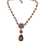 Dolce & Gabbana Elegant Gold Tone Faux Pearl Charm Necklace